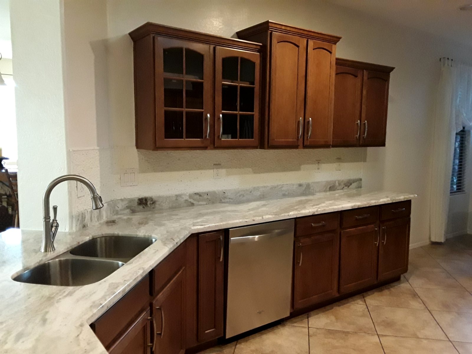 Cabinet refinishing before